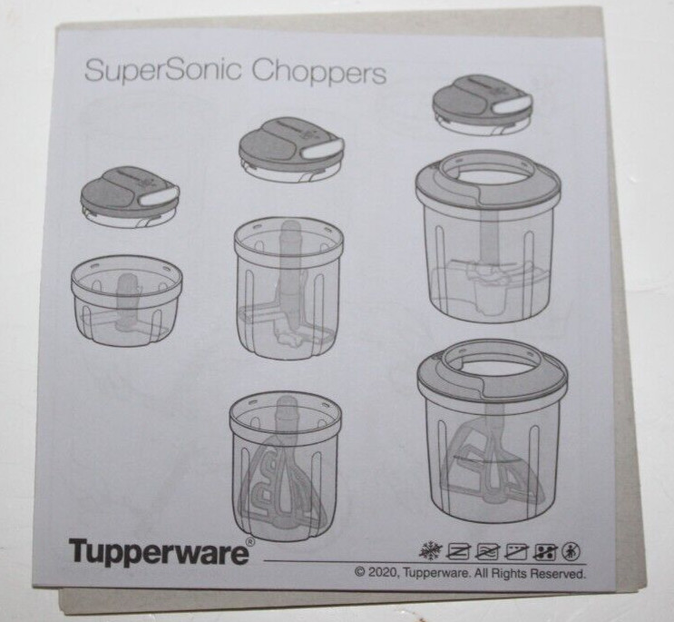 TUPPERWARE Supersonic Choppers Red