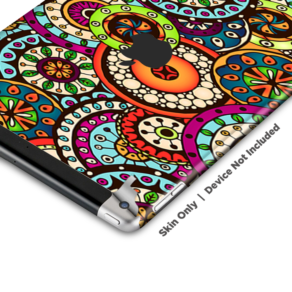 Skins Decal Wrap for Apple iPad 9.7 2017 Ethnic Circles Pattern