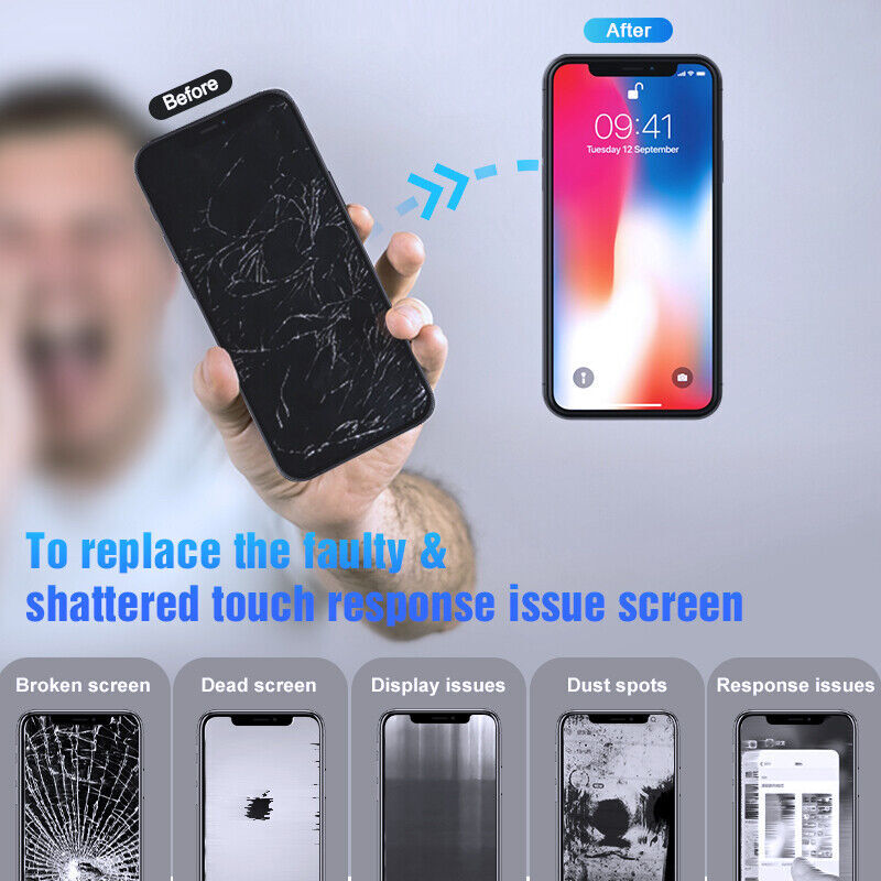 For iPhone X Display LCD Touch Screen Digitizer Assembly Replacement A+ Quality