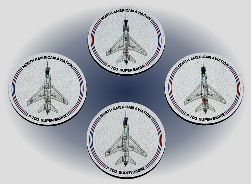 F-100 Super Sabre Coaster Set