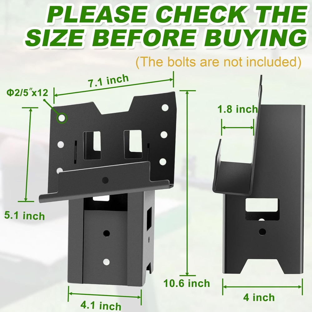 Deer Stand Brackets, Outdoor 4X4 Compound Angle Brackets, Elevator Bracket for D