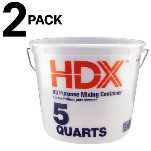 HDX 5 qt. Small Mixing Bucket 2 PACK