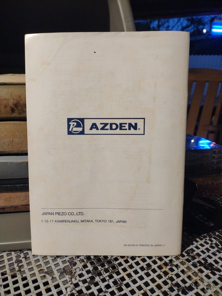 AZDEN PCS-4000 ORIGINAL Instruction Manual W/schematic