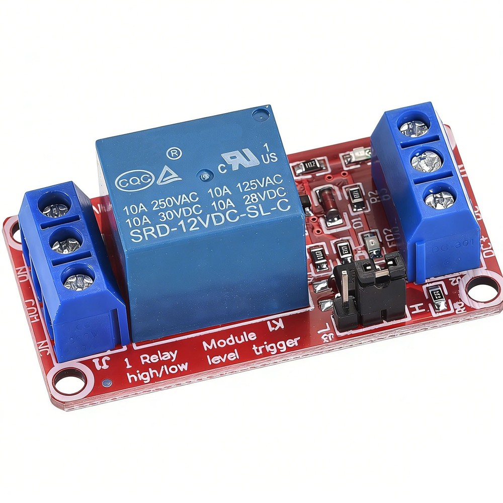 Relay Module 1 Channel 12V High Low Level Trigger Module Red Relay Module 2 Pack