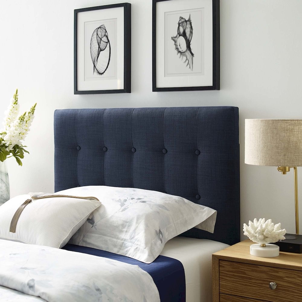 Emily Upholstered Fabric Twin Headboard