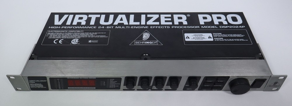 Behringer Virtualizer Pro DSP2024P High-Performance 24-bit Multi-Engine Effects