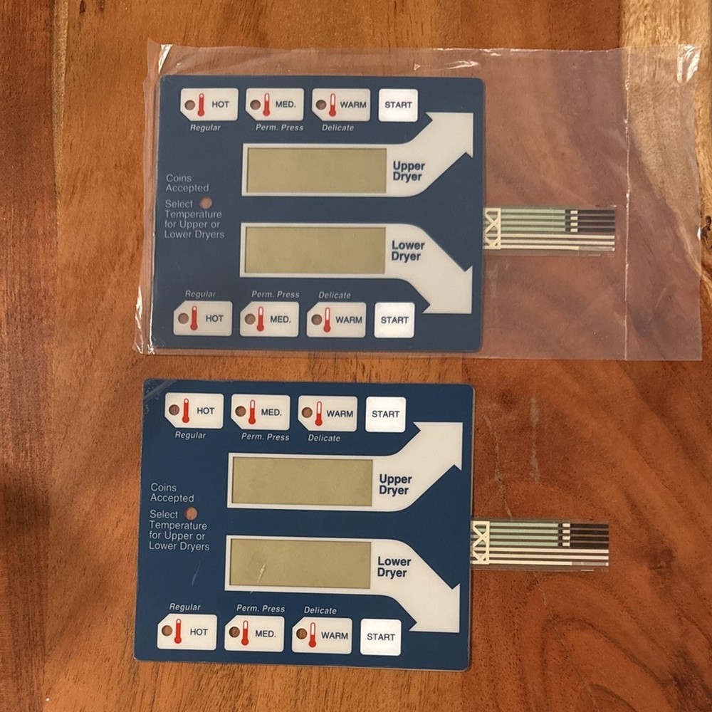 2 Pack 9801-059-004 9801-059-006 Dexter Blue Touch Pad for Stack Dryers