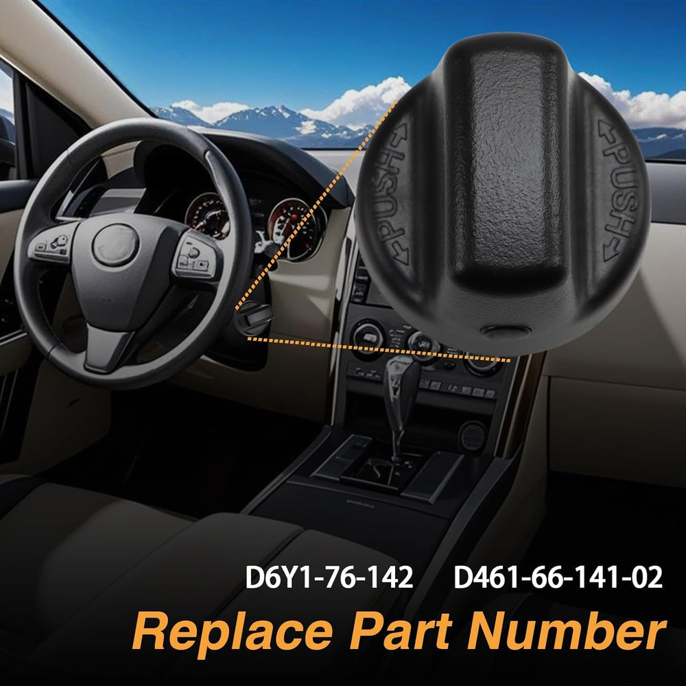 Ignition Key Knob Inner & Outer Push Switch Upgraded Start Button Ignition Lock