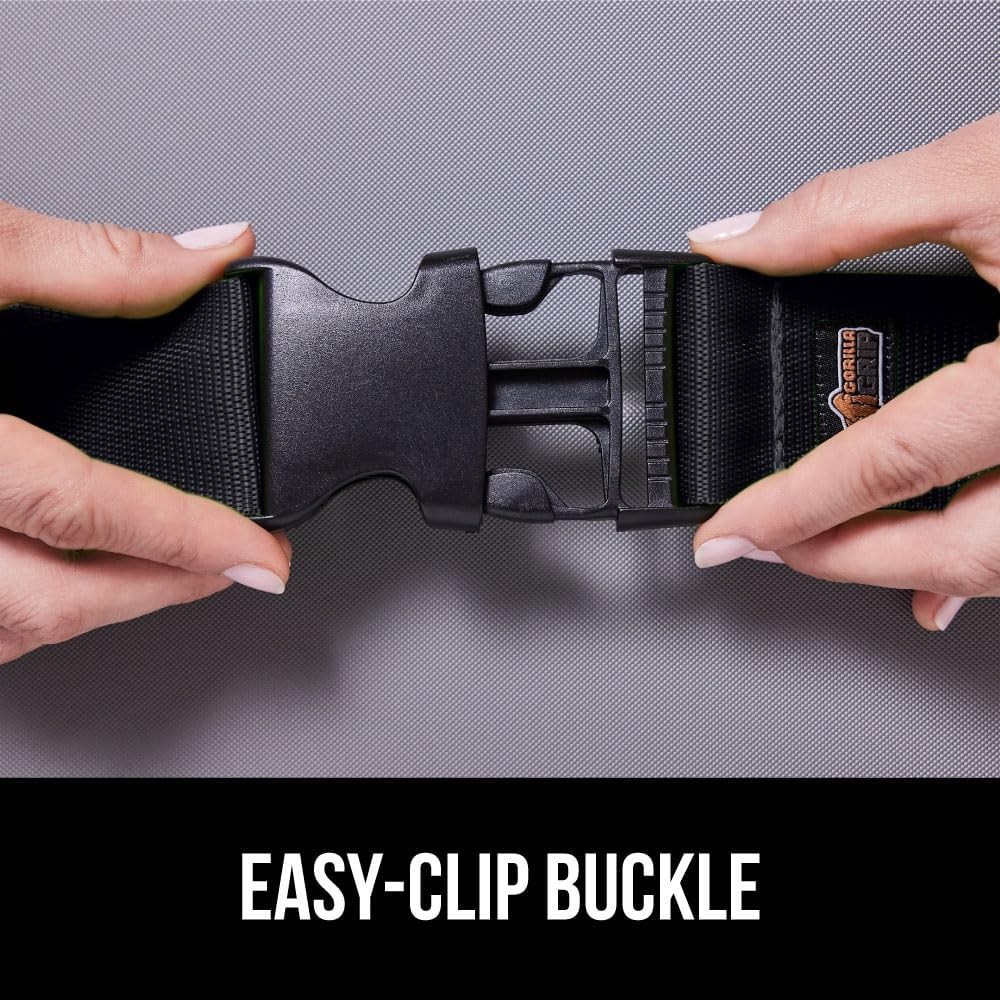 Black Adjustable Travel Straps 8 Pack