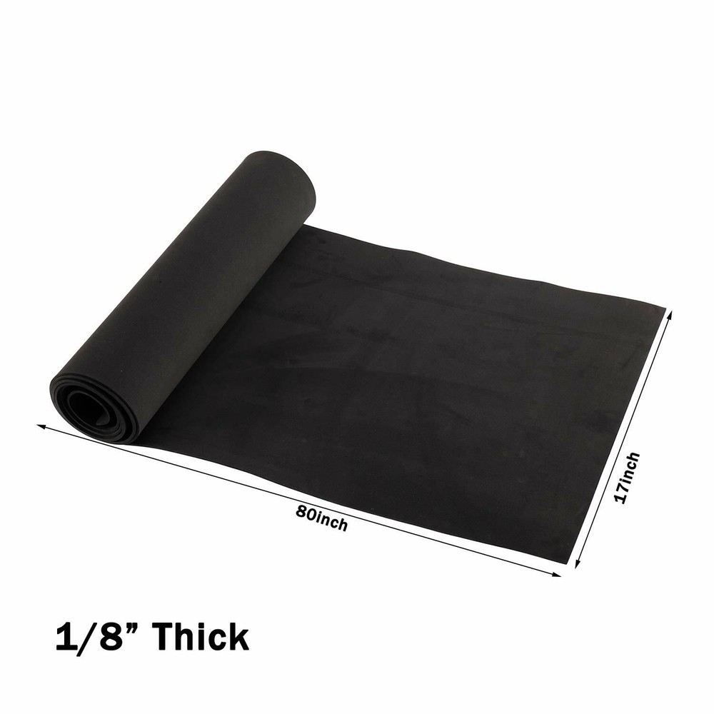 80"x 17"x 1/8" Multi-Function Closed Cell EPDM Sponge Foam Rubber Sheet Roll