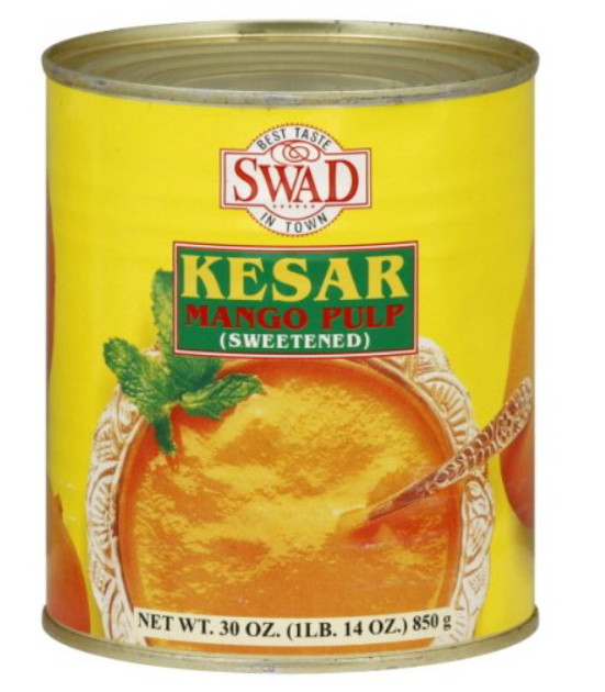 Swad Kesar Mango Pulp, 30 oz