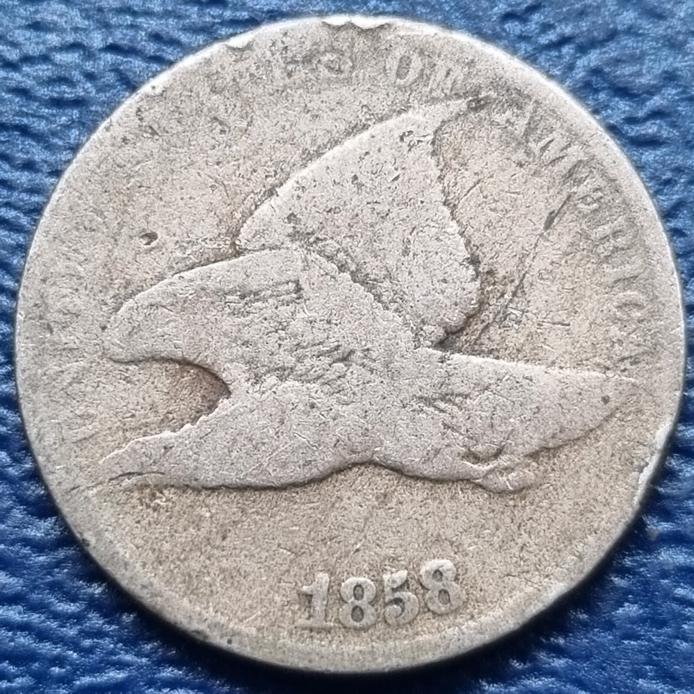 1858 Flying Eagle Cent 1c Circulated #72939