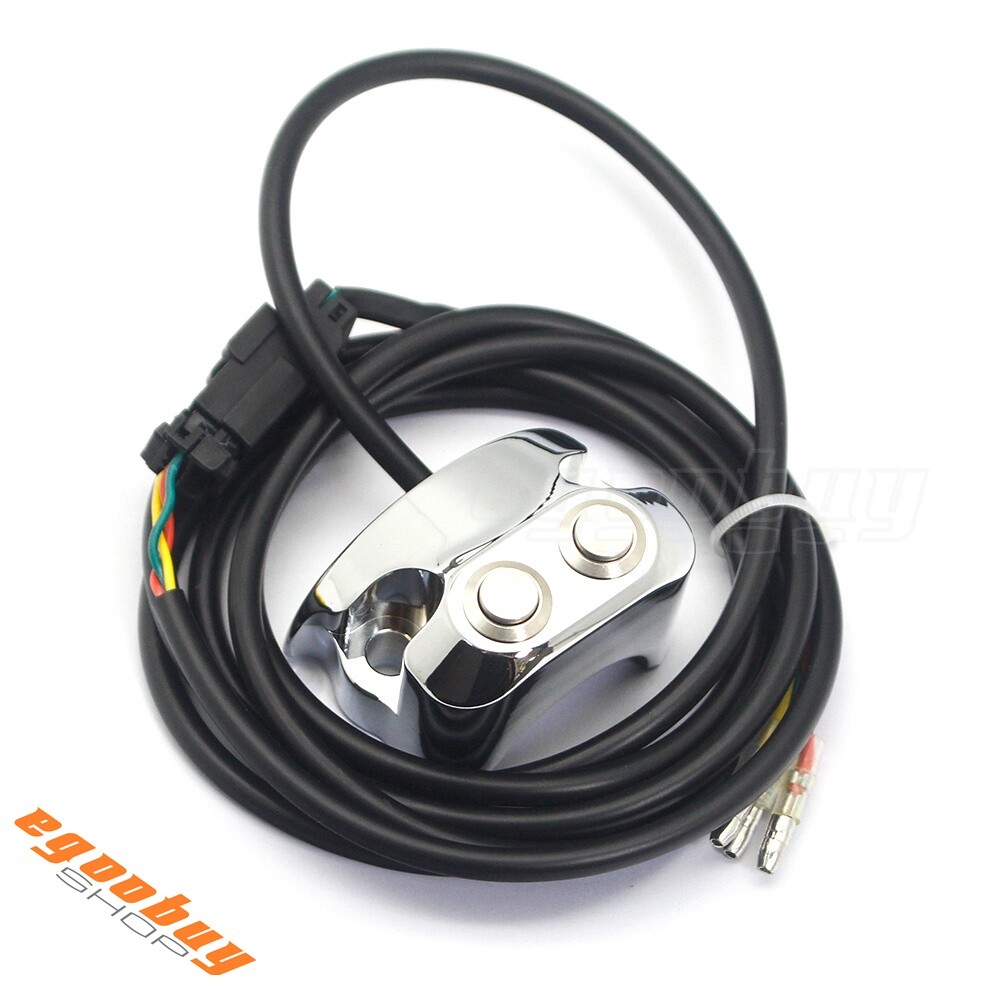 1" Handlebar Mounted 2 Button Switch Controller For Harley Dyna V-Rod Sportster