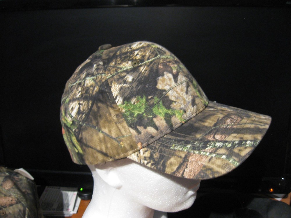 Mossy Oak Country Camo Cap Solid Panel Hunting Hat / Adjustable Closure / OSFM