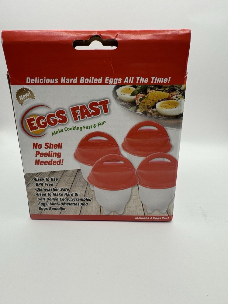 Eggs Fast hard boiled Egg Cookers EGGS FAST Makes Cooking Fun & Fast 4 Pack