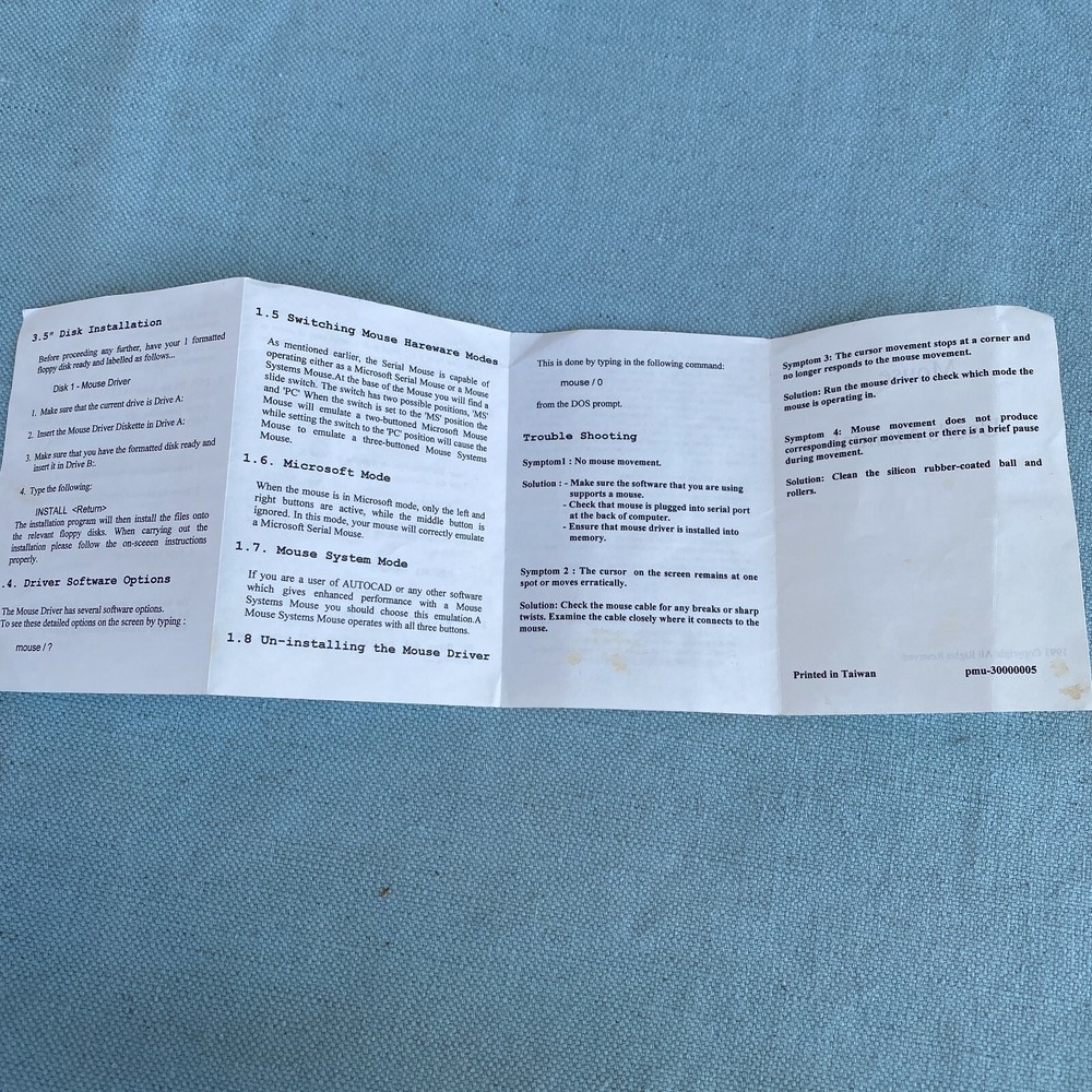 Key Mouse Procorp Utilities Drivers Software Disk 5.25” Floppy Vintage PC Comput