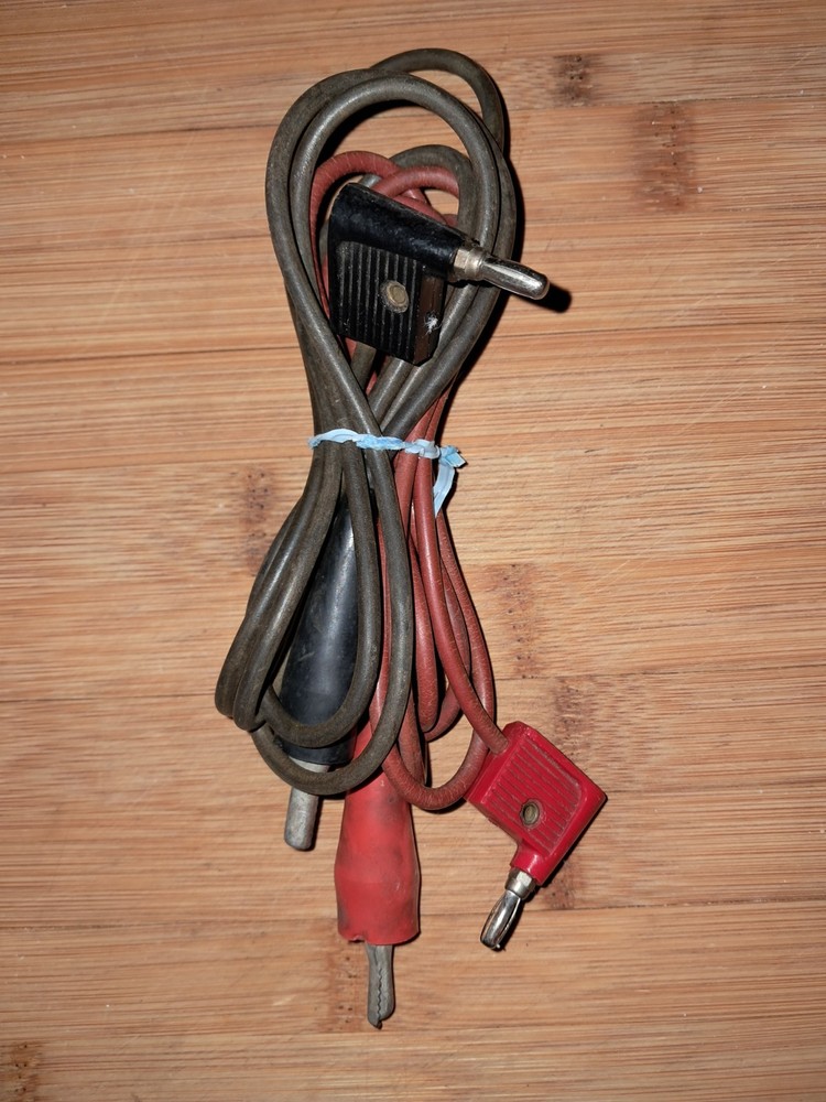 Vintage Simpson Meter Test Leads TESTED WORKING!!