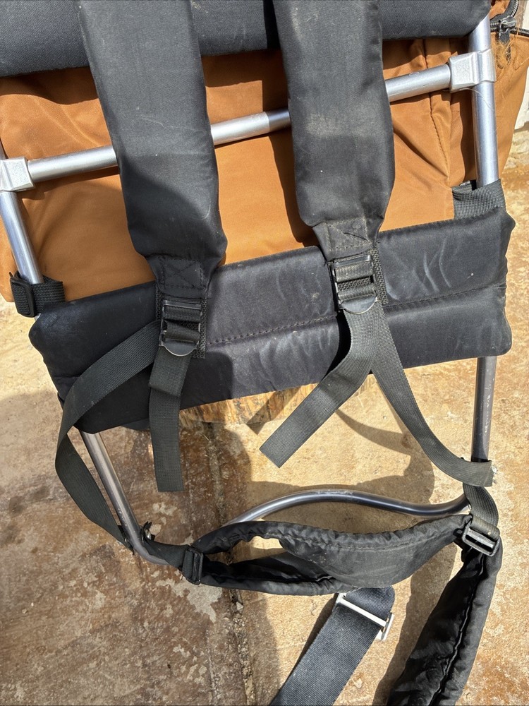 vintage jansport external frame backpack Brown