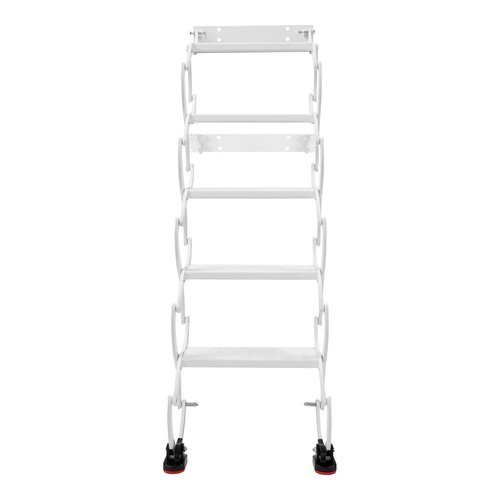 5 Steps Ladder Step Ladders Folding Stair Telescoping Wall Mounted Retractable