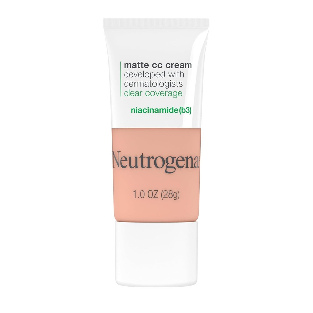 Neutrogena Clear Coverage Flawless Matte CC Cream, Full-Coverage Color Correctin