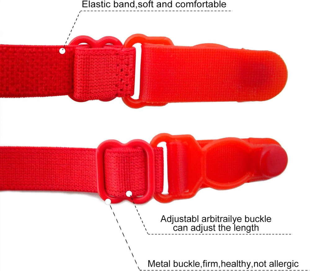 6PCS Non-Slip Elastic Adjustable Bra Strap Holder