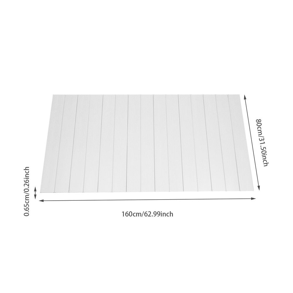 Modern Folding Bathtub Cover Rectangular Insulation Dust Cover White Bath Lid