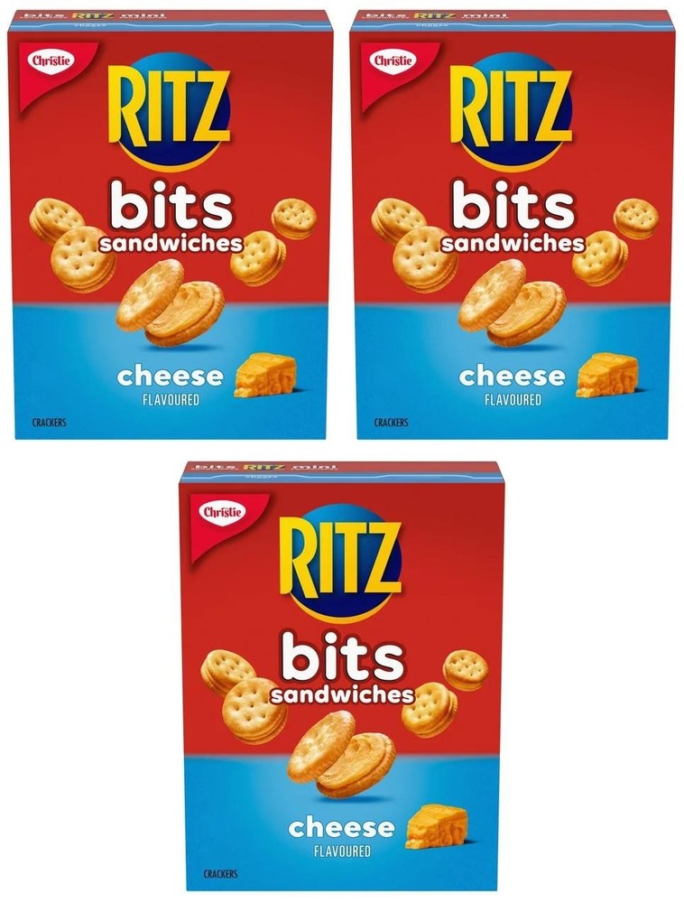 Ritz Bits Cheese Sandwich Crackers, 180g (3 Pack)
