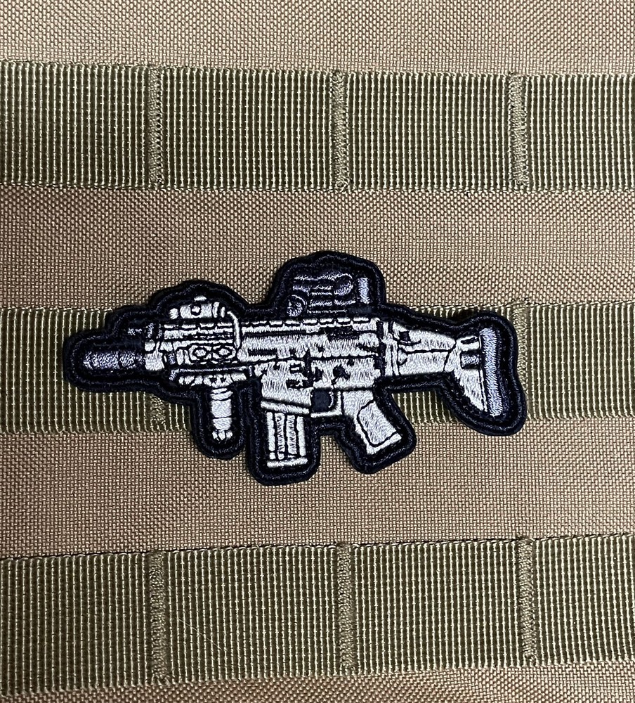 Operator Rifle Patch Gun Carbine AR Army Weapon COD Tactical Morale Patch Hook