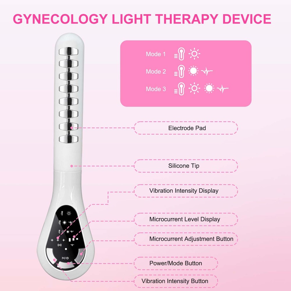 Automatic Kegel Training Device with Red Light for Vaginal Dryness Inflammation