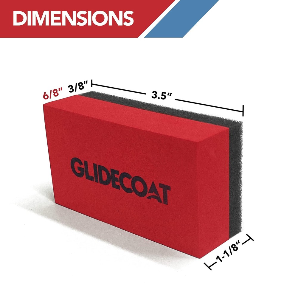 Glidecoat Ceramic Coating Applicator Sponges - Extremely Durable Red