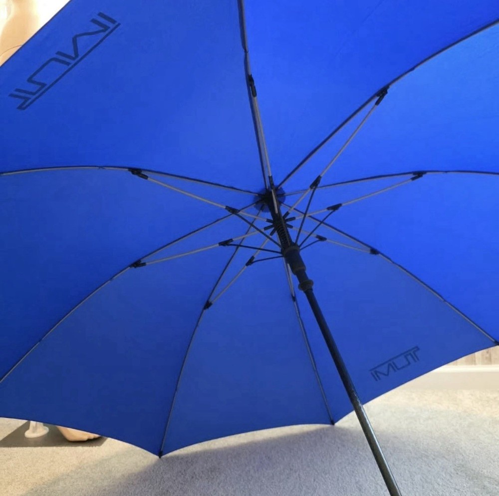 Tumi Blue & White Logo Umbrella