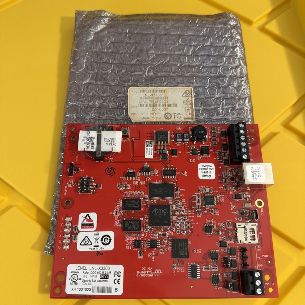 Lenel LNL-X3300 Intelligent System Controller Access Control Boards-Missing Plug