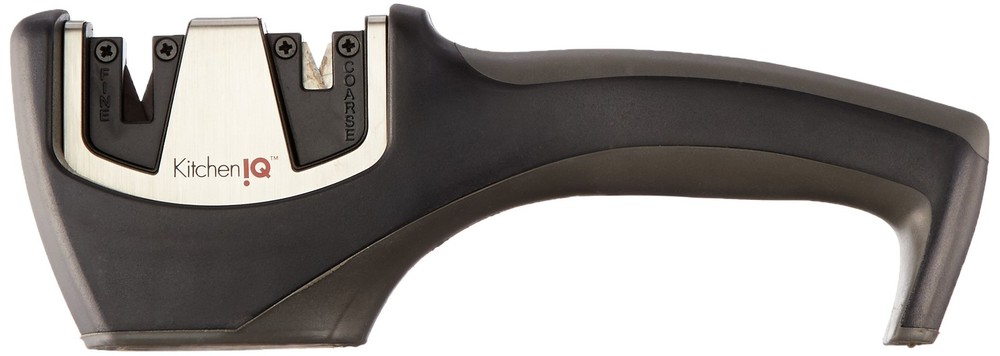 KitchenIQ 50032 Carbide Ceramic Pull-Thru Knife Sharpener