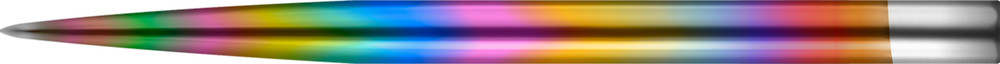 Mission Glide Dart Points - Replacement Smooth Points - Rainbow - Length 36mm