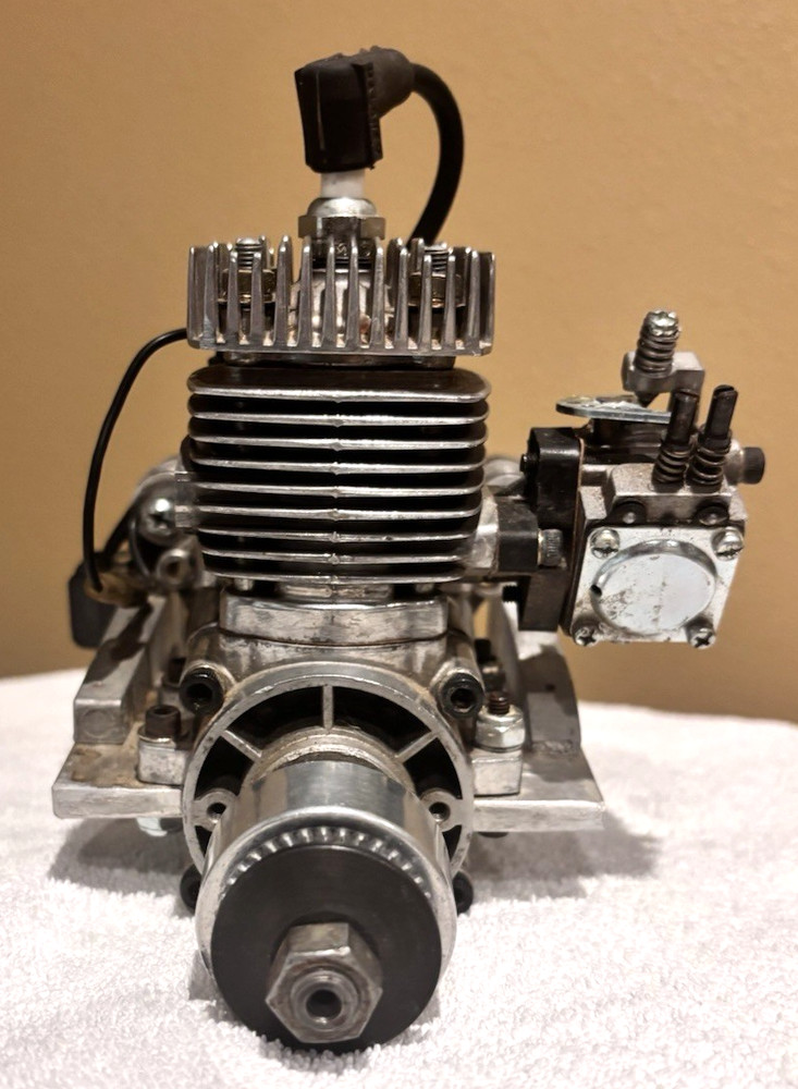 Maloney 100 RC Airplane Engine Mounted on Frame