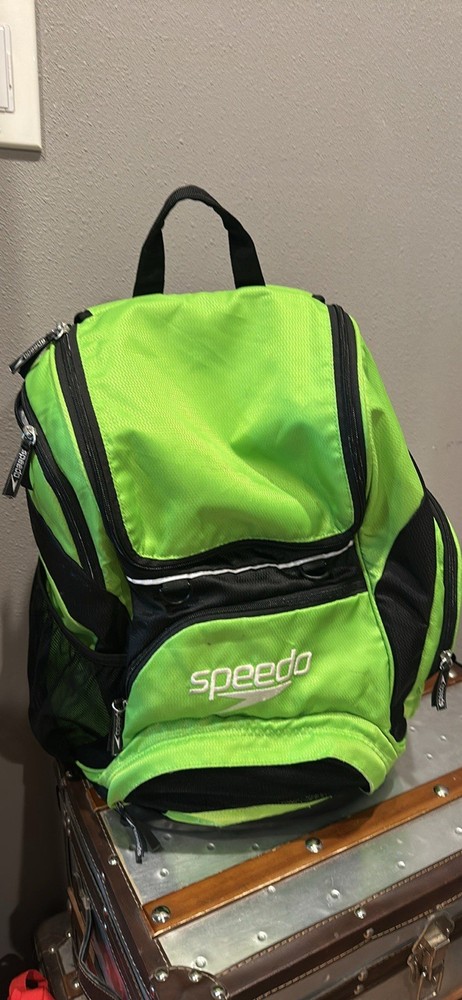 Speedo Green Black Swimming Backpack