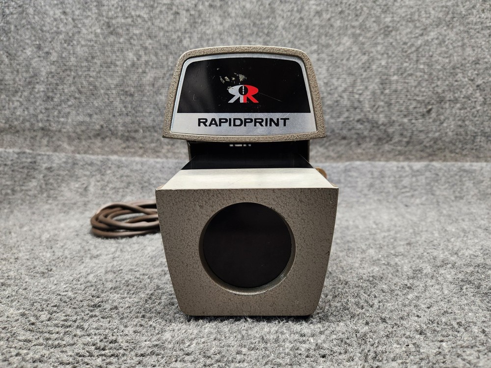 RAPIDPRINT Model ARL-E Automatic Time Stamp Recorder w/ Key *Tested*