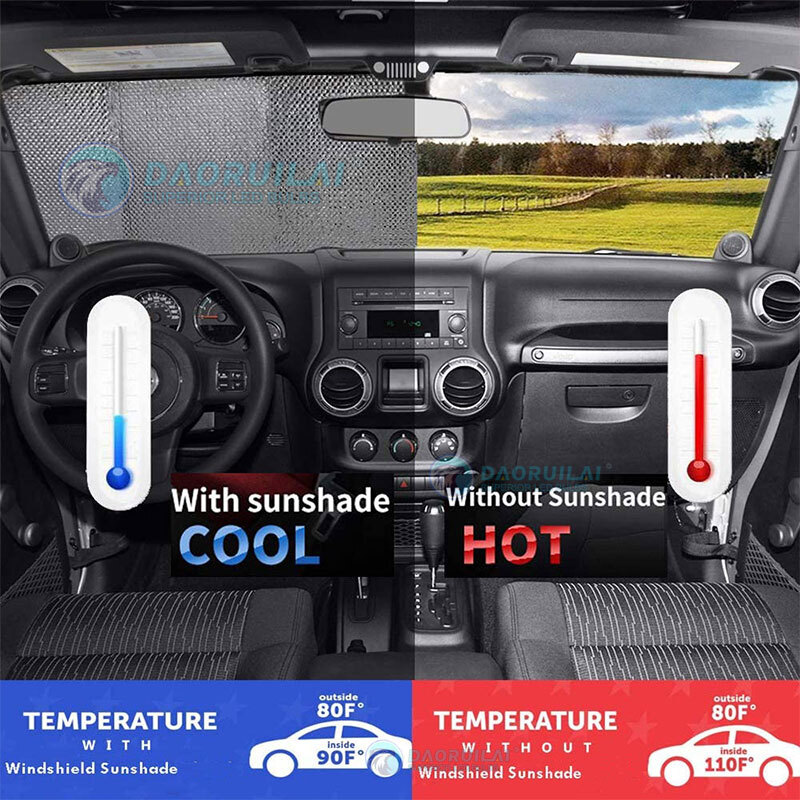 Foldable Auto Car Front Window Windshield Sun Shade Shield Cover Visor UV Block