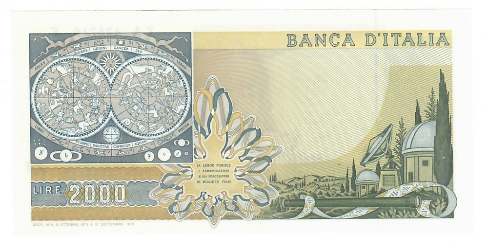 Italy 2000 Lire 1973 UNC