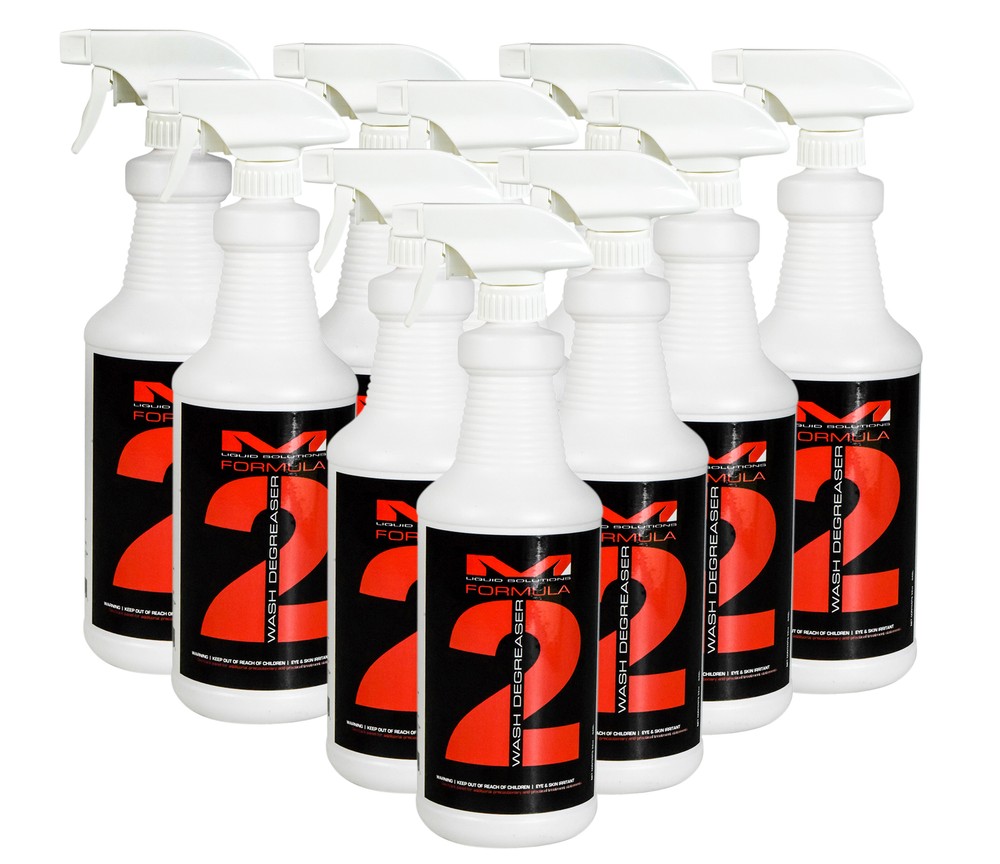 Matrix Liquid Solutions Formula 2 Biodegradable Wash Degreaser 32oz 10 Pack