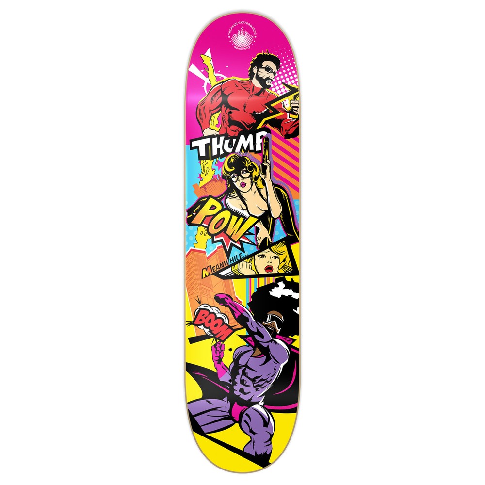Yocaher Graphic Skateboard Deck - Comix Series - Action