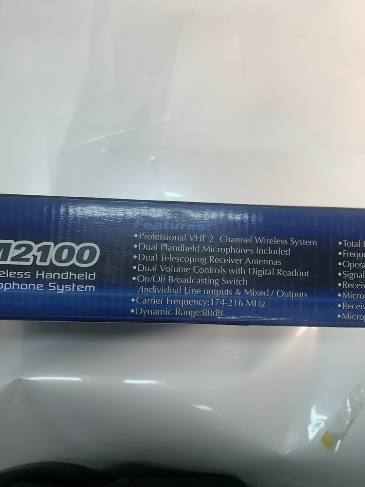 PDWM2100 Professional Dual VHF Wireless Handheld Microphone System