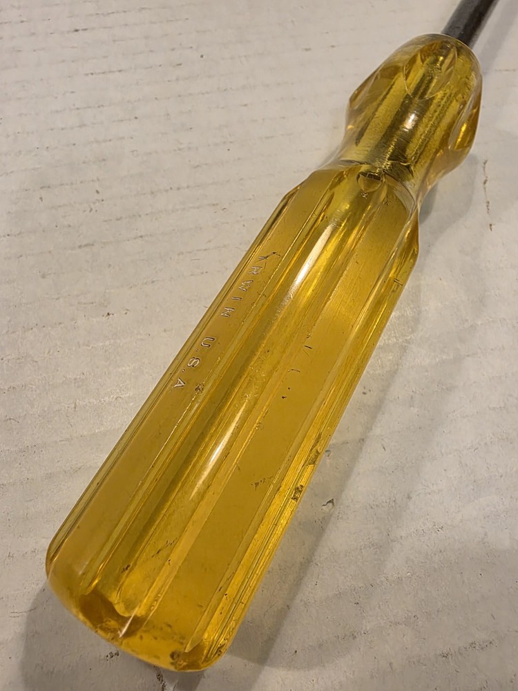 Flat Screwdriver Irwin USA Yellow Handle