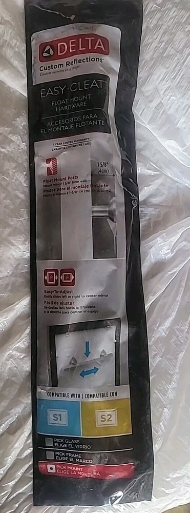 Delta Easy-Cleat Float Mounting Hardware for Small Mirrors