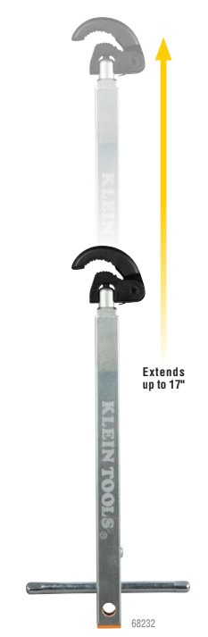 Klein Tools 68232 1-1/4" Telescoping Basin Wrench