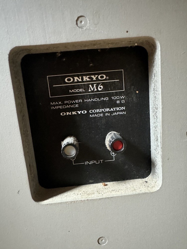 onkyo speakers vintage M6