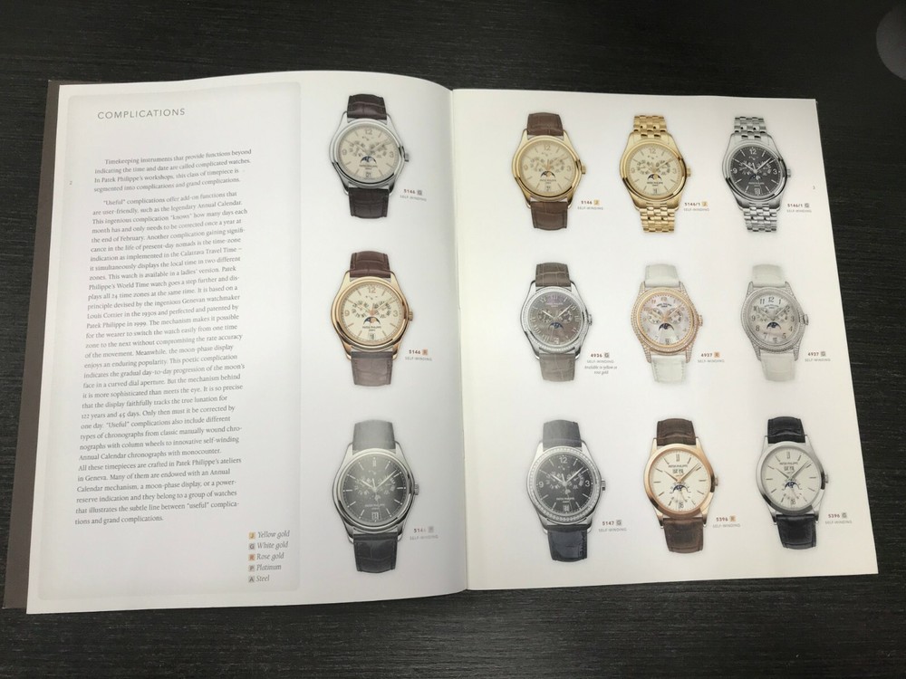 Genuine Patek Philippe Catalog Supplement 2011