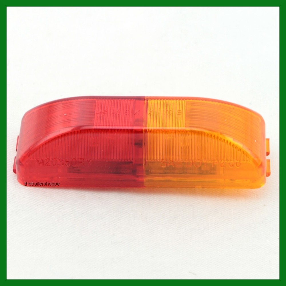 Maxxima Red Amber 8 LED Fender Marker Light Enclosed Trailer M20350RY
