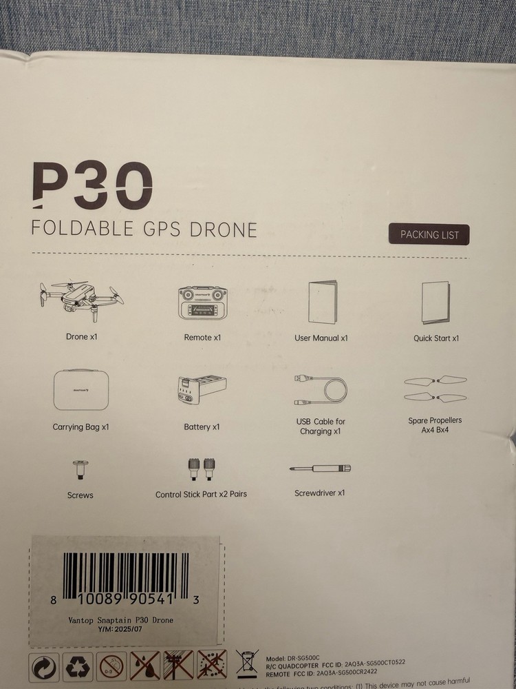 Snaptain New P30 P30 Foldable GPS Drone