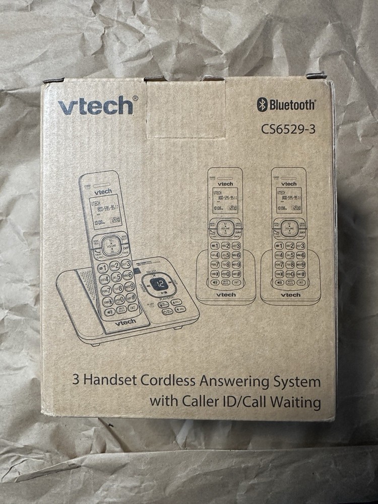 VTech CS6529-3 3-Handset Cordless Phone with Answering Machine